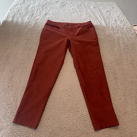 Lululemon ABC Slim-Fit Pant 27" *UtilitechDate Brown Size 32x27 - Picture 1 of 12